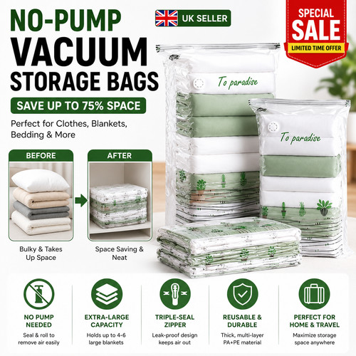 Pump vacuum storage bags - vacuum,