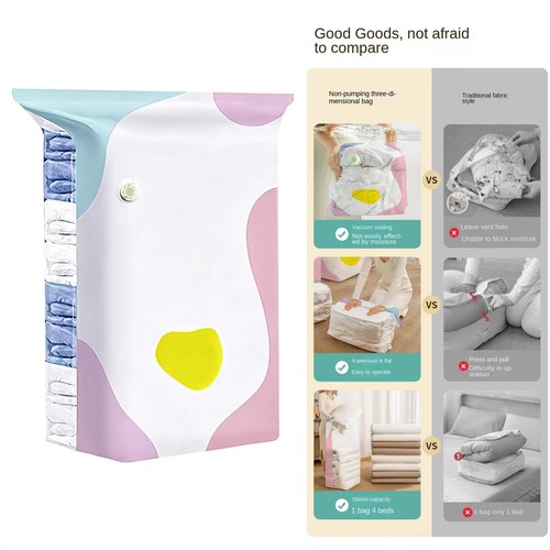 Pump vacuum storage bags - no‑pump,