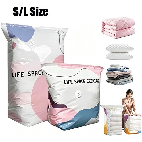 Pump vacuum storage bags - no‑pump,