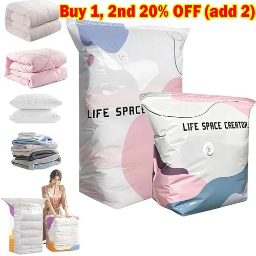 Pump vacuum storage bags - no‑pump,