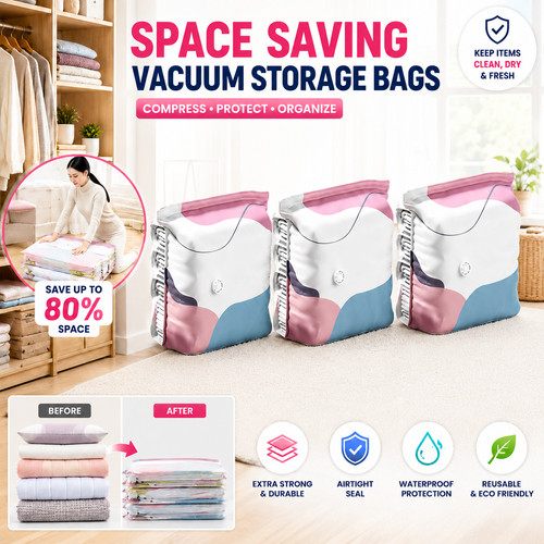 Pump vacuum storage bags - vacuum,