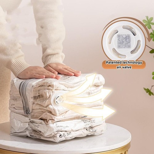 Pump vacuum storage bags - no‑pump,