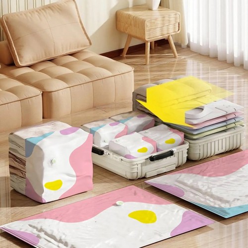 Pump vacuum storage bags - no‑pump,