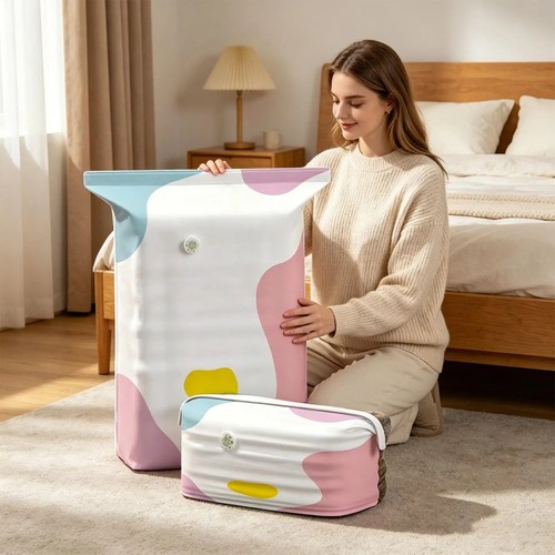 Pump vacuum storage bags - no‑pump,