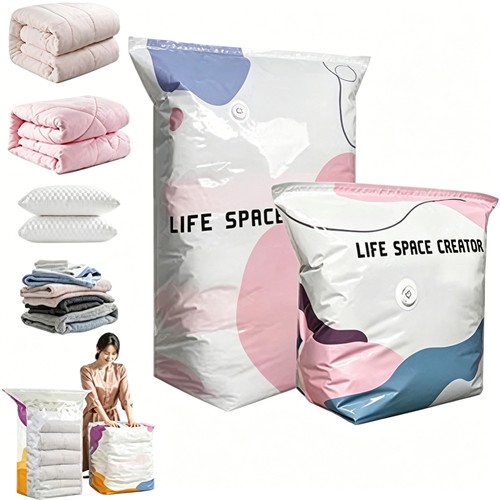 Pump vacuum storage bags - no‑pump,